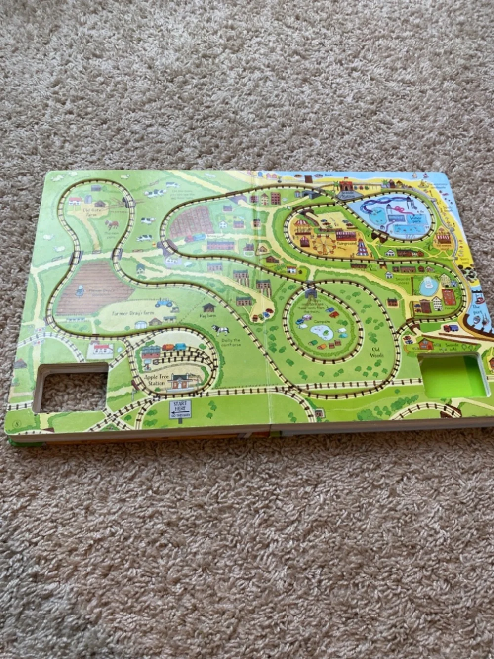 Carry Along train track and train book
